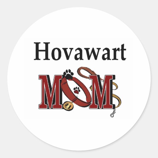 Hovawart Mama Sticker (Vorderseite)