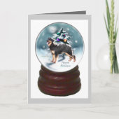 Hovawart Weihnachtsgeschenken Feiertagskarte (Vorderseite)