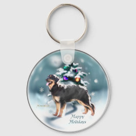 Hovawart Weihnachtsgeschenken Schlüsselanhänger