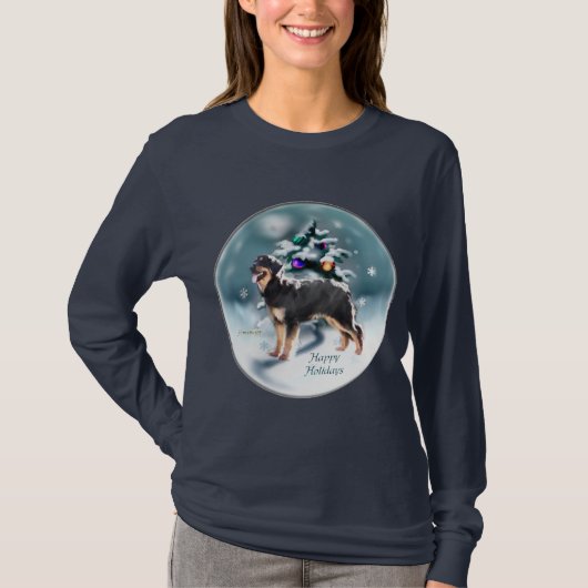 Hovawart Weihnachtsgeschenken T-Shirt (Vorderseite)
