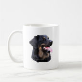 hovawart zwart/blondes kaffeetasse (Links)