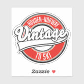 hovden norway logo aufkleber (Blatt)