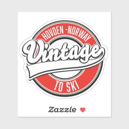 hovden norway logo aufkleber (Blatt)