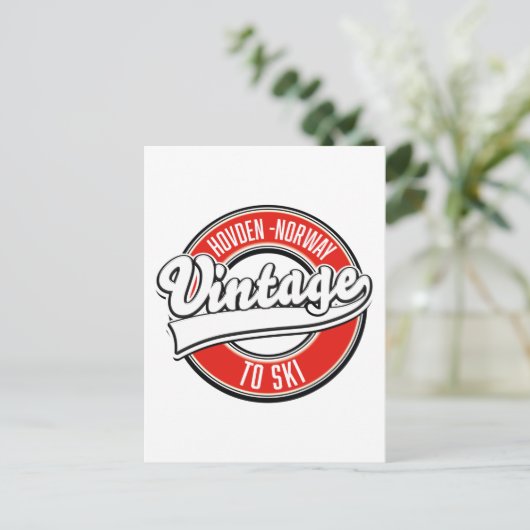 hovden norway logo postkarte (Stehend Vorderseite)