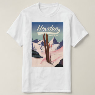 Hovden Norwegen Skireiseplakat. T-Shirt