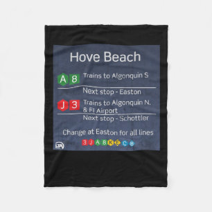 Hove Beach - Liberty City U-Bahn - Gta IV Aufklebe Fleecedecke