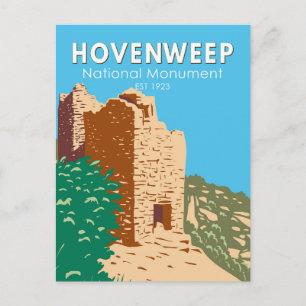 Hovenweep National Monument Vintage Postkarte