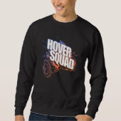 Hover Squad Cool Orange Blue Gyro Hoverboard Sweatshirt (Vorderseite)
