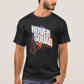 Hover Squad Cool Orange Blue Gyro Hoverboard T-Shirt (Vorderseite)