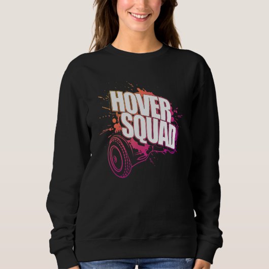 Hover Squad Cool Peach Pink Gyro Hoverboard Sweatshirt (Vorderseite)
