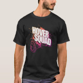 Hover Squad Cool Peach Pink Gyro Hoverboard T-Shirt (Vorderseite)