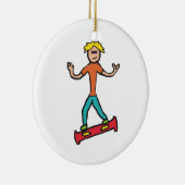 Hoverboard Keramik Ornament (Rechts)