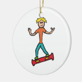 Hoverboard Keramik Ornament (Links)