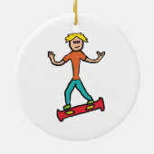 Hoverboard Keramik Ornament (Hinten)