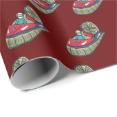 Hovercraft Geschenkpapier (Rolleneckpunkt)