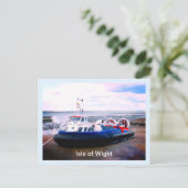 Hovercraft "Isle of Wight" Postkarte (Stehend Vorderseite)