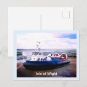 Hovercraft "Isle of Wight" Postkarte (Vorne/Hinten)