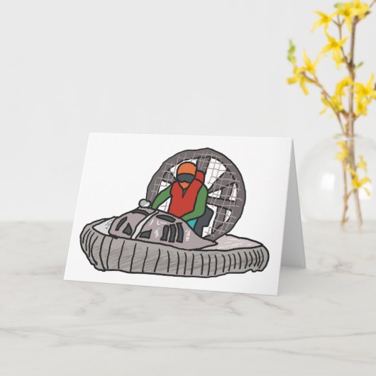 Hovercraft Karte (Gelbe Blume)