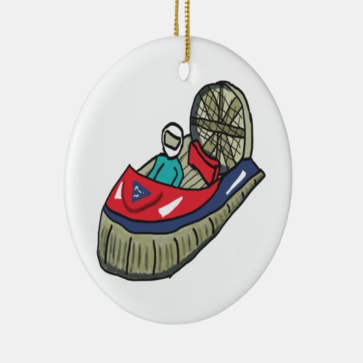 Hovercraft Keramik Ornament (Rechts)