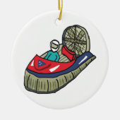 Hovercraft Keramik Ornament (Vorne)