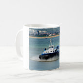 Hovercraft kommt in Ryde an Kaffeetasse (Vorderseite Links)