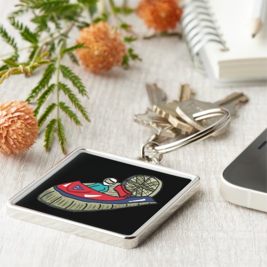 Hovercraft Schlüsselanhänger (Seite)