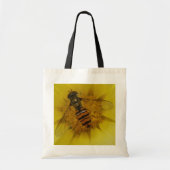 Hoverfly auf einer Marigold Budget Tote Tasche (Vorne)
