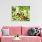 Hoverfly Canvas Print Leinwanddruck (Insitu (Wohnzimmer))