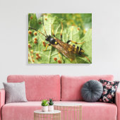 Hoverfly Canvas Print Leinwanddruck (Insitu (Wohnzimmer))