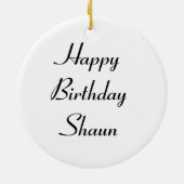 Hoverfly Custom Geburtstag Keramikornament (Hinten)