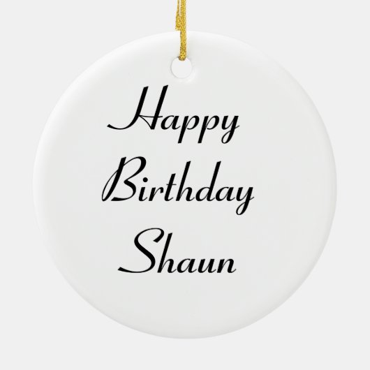 Hoverfly Custom Geburtstag Keramikornament (Hinten)