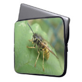Hoverfly-Macro-Laptop-Bag Laptopschutzhülle (Vorderseite Links)