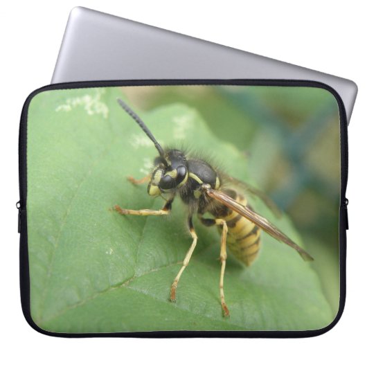 Hoverfly-Macro-Laptop-Bag Laptopschutzhülle (Vorderseite)