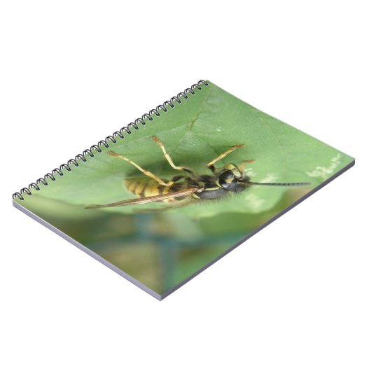 Hoverfly-Macro-Notebook Notizblock (Linke Seite)