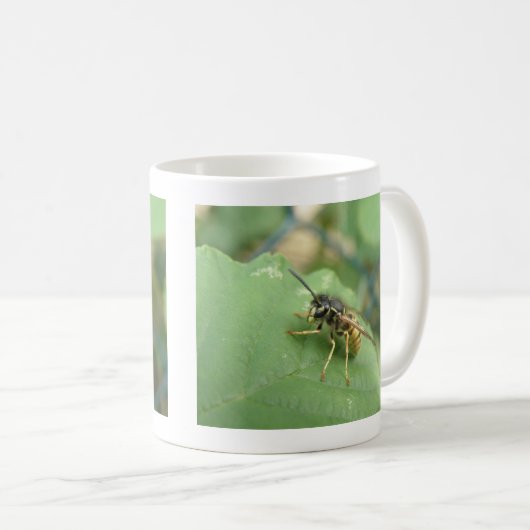 Hoverfly Macro-Tasse Kaffeetasse (VorderseiteRechts)