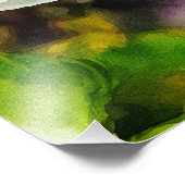 Hoverfly on White Anemone Flower - Pollination in Fotodruck (Ecke)