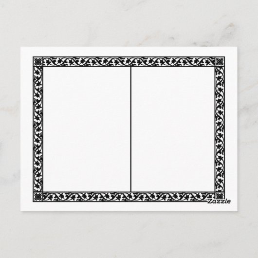 Hoverfly postcard - Chrysotoxum festivum Postkarte (Rückseite)