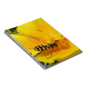Hoverfly und Blume-Notebook Notizblock (Rechte Seite)