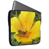 Hoverfly und Blume Notebook-Tasche Laptopschutzhülle (Vorne Rechts)