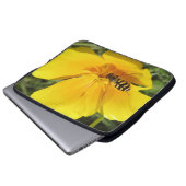 Hoverfly und Blume Notebook-Tasche Laptopschutzhülle (Vorne Knopf)