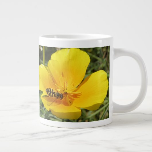 Hoverfly und Blume Tasse (Rechts)