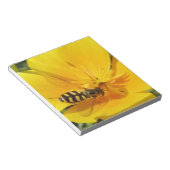 Hoverfly und Blumen Notepad Notizblock (angewinkelt)
