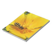 Hoverfly und Blumen Notepad Notizblock (Rotiert)