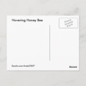 Hovering Bee ~ Postkarte (Rückseite)