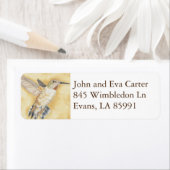 Hovering Hummingbird Rückadresslabel (Insitu)