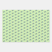 Hovering Jacobin Hummingbird - transp. 3 Farben. Geschenkpapier Set (Vorderseite 3)