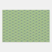 Hovering Jacobin Hummingbird - transp. 3 Farben. Geschenkpapier Set (Vorderseite)