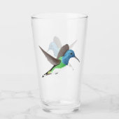 Hovering Jacobin Hummingbird - transparent. Glas (Vorderseite)