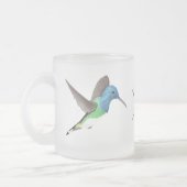 Hovering Jacobin Hummingbird - transparent. Mattglastasse (Links)