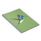 Hovering Jacobin Hummingbird - transparent. Notizblock (Rechte Seite)